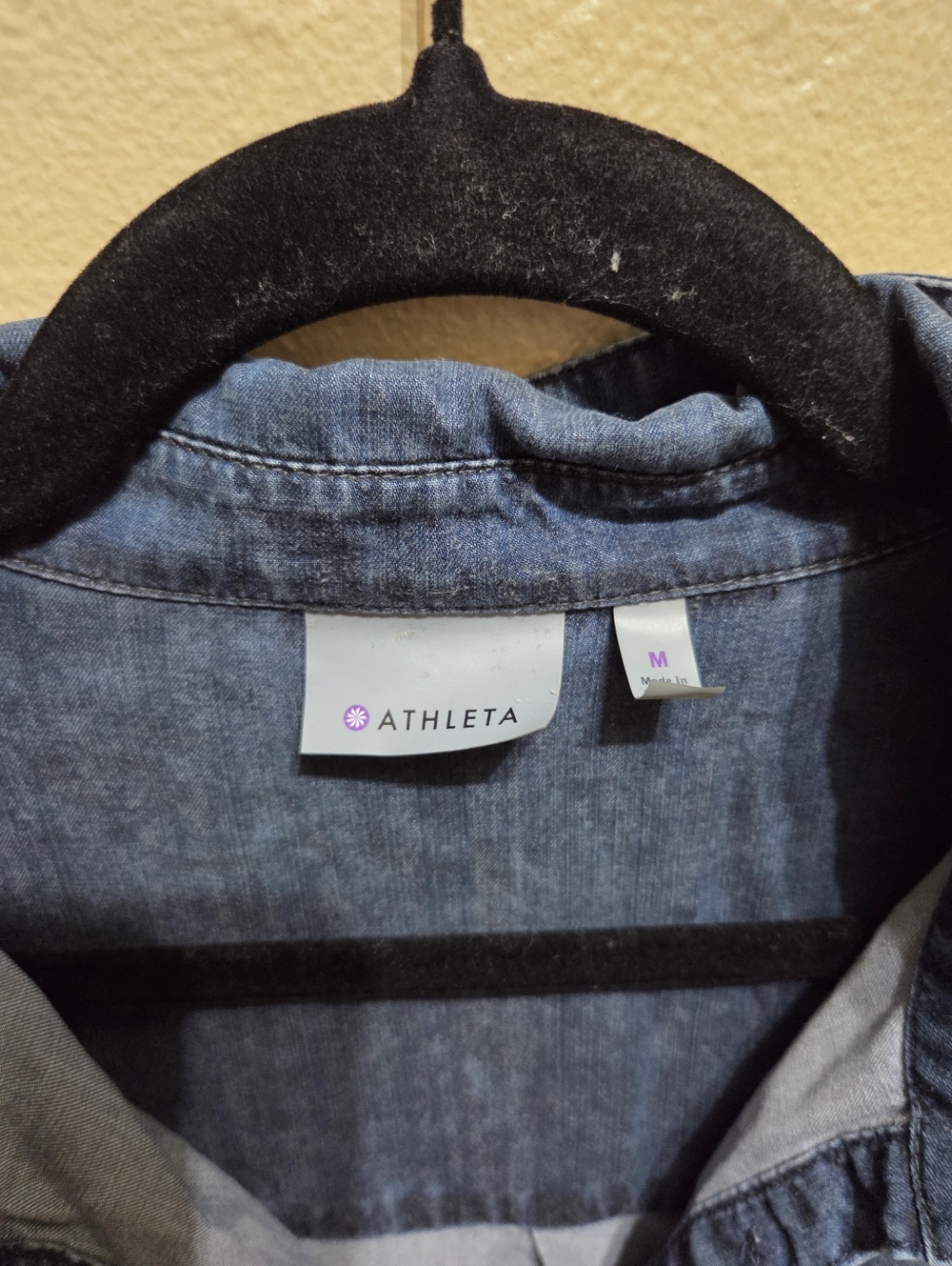 Athleta Chambray Shirt Dress Size Medium - Picture 4 of 5